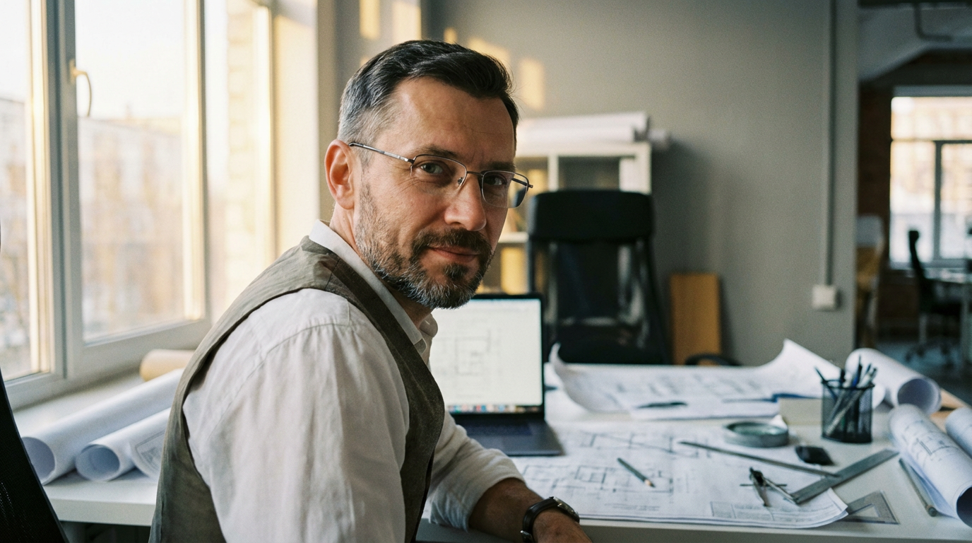 Дмитрий Козлов — портрет инженера в профессиональной обстановке