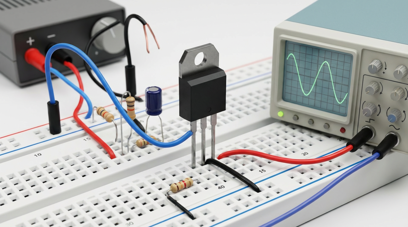 Схема работы триодного тиристора в цепи управления