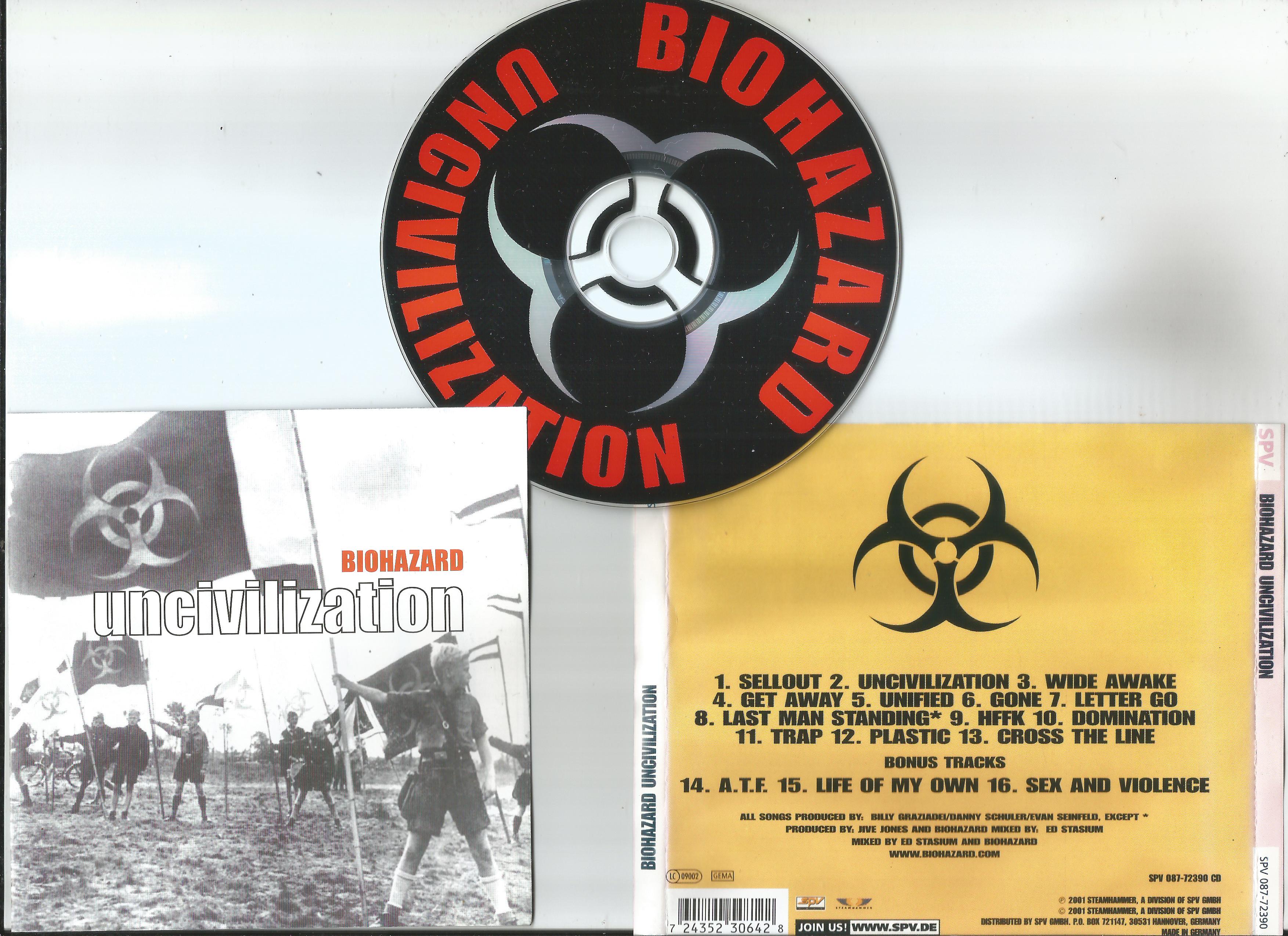 biohazard uncivilization +3bonus tracks