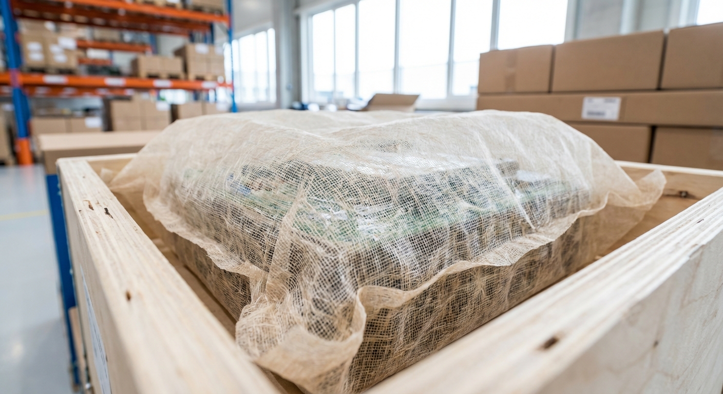 Оптимальная упаковка для хрупких компонентов электромобилей: роль сетчатой бумаги при транспортировке и хранении