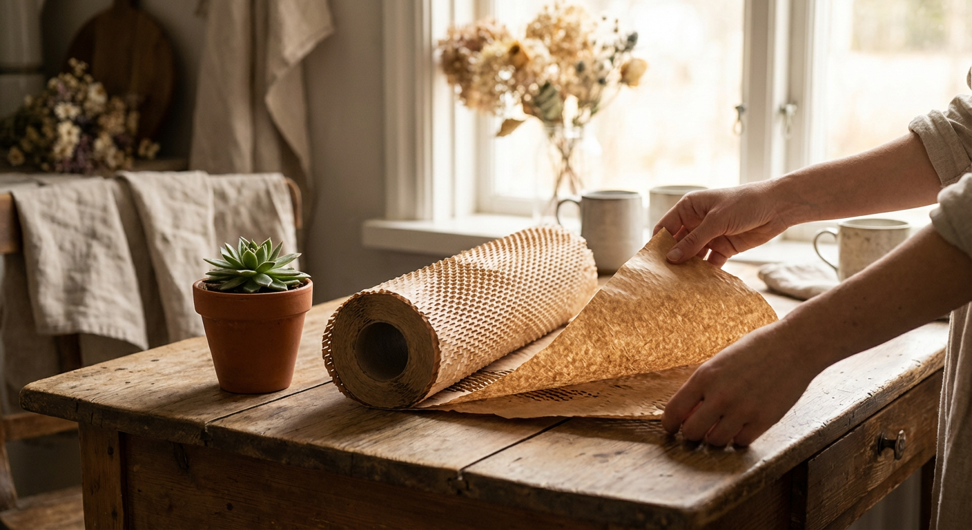 Экологичные решения для дома: как сотовая крафт бумага в рулонах помогает сохранить уют и природу