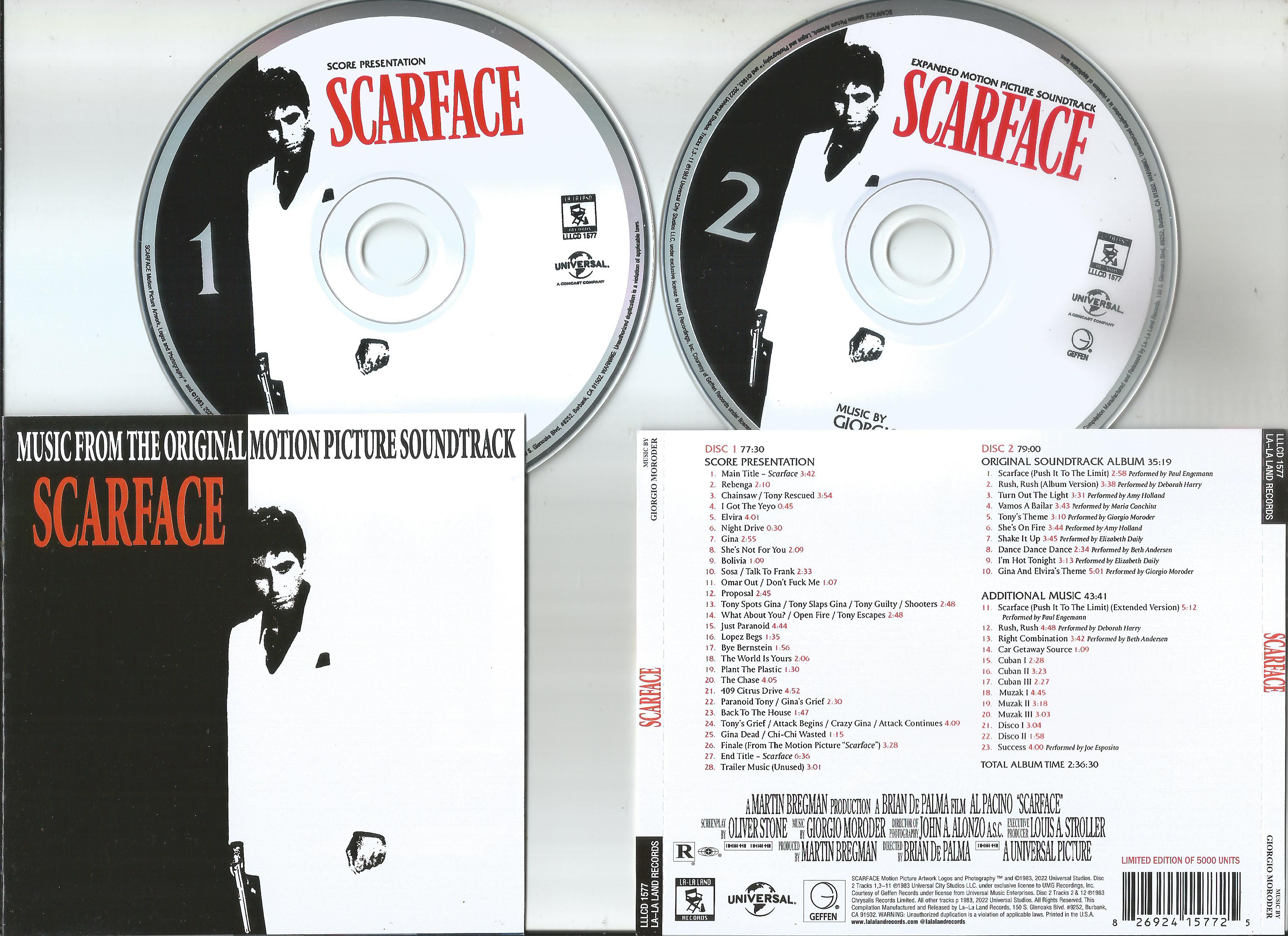 moroder, giorgio scarface (expanded motion picture soundtrack)