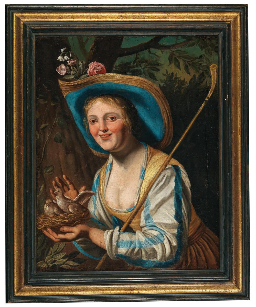 30 A young shepherdess with doves,.jpg
