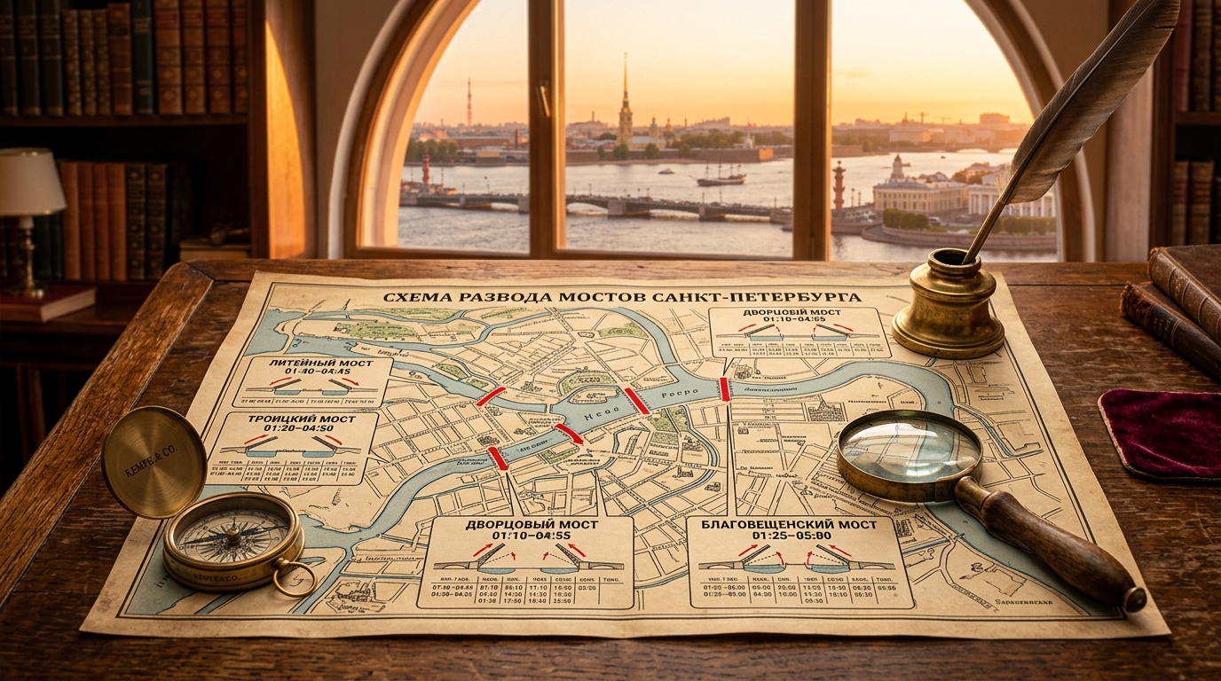 Развод мостов в Санкт-Петербурге: топ-10 событий, которые стоит увидеть туристу