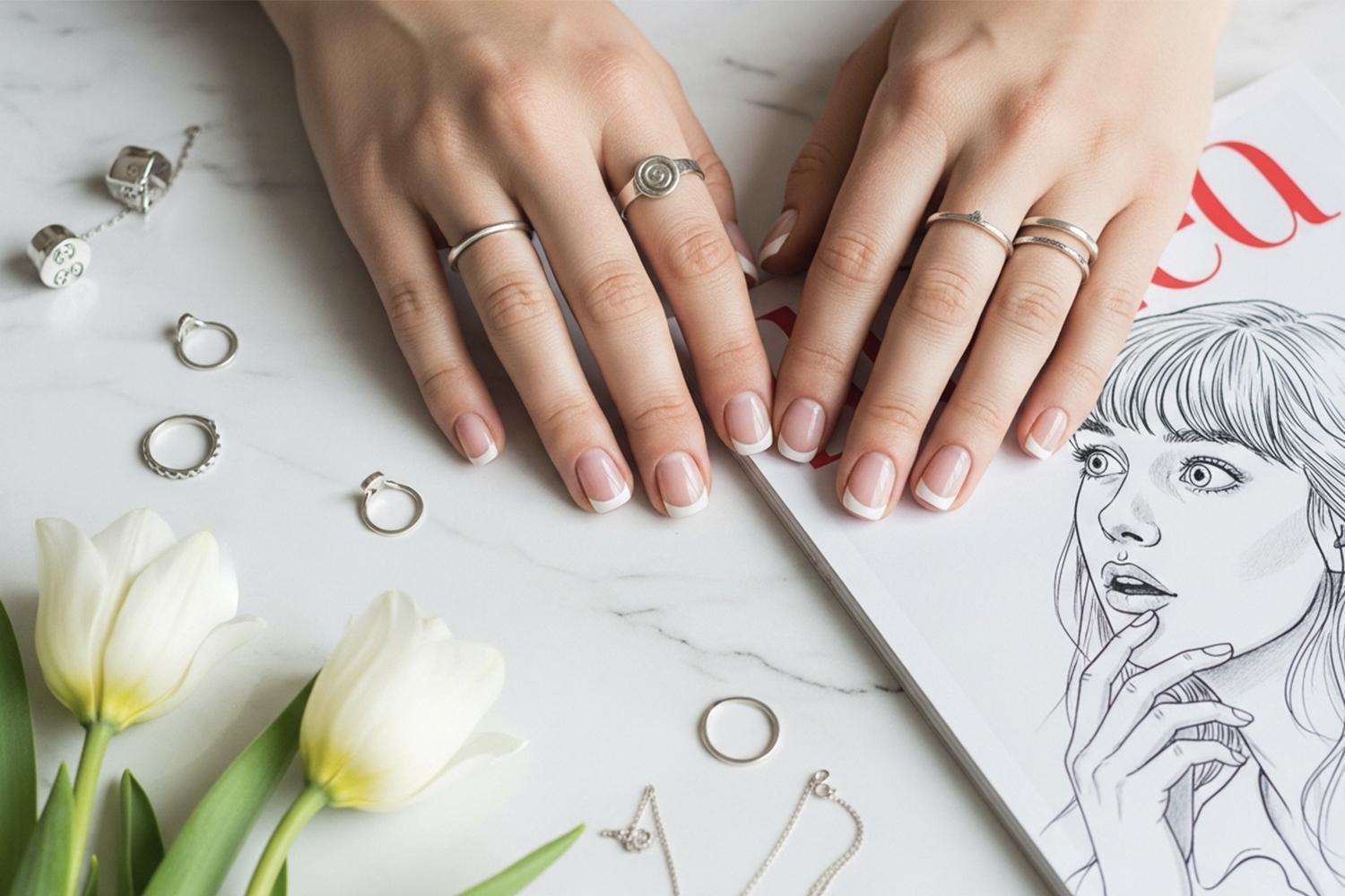 Новый маникюрный тренд: «кошачий» френч от звездного мастера