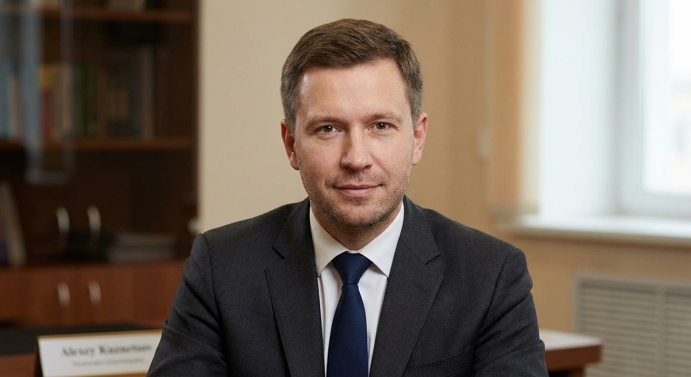 Реалистичный профессиональный портрет (лицо). Человек: Алексей Кузнецов.</p><br />
<p>Деловой стиль, студийный свет, уютная обстановка.