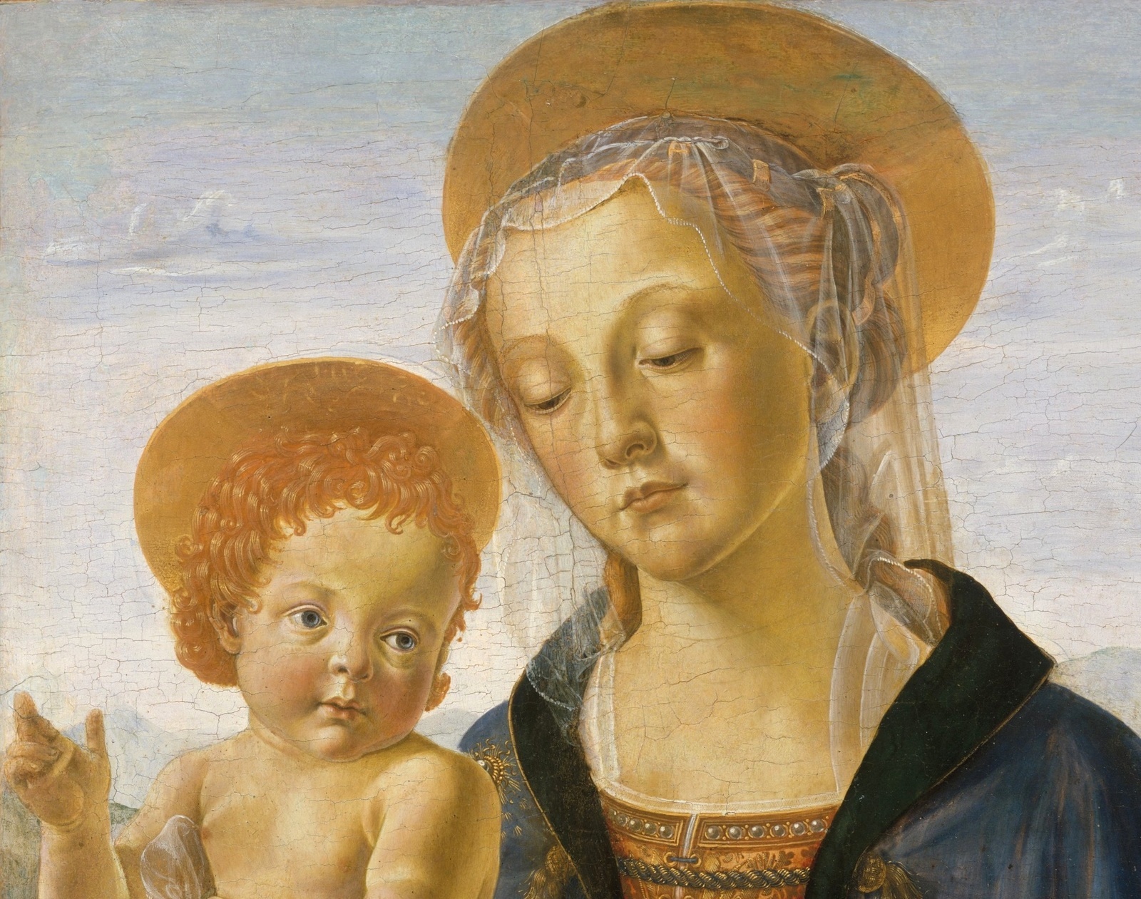 32Мадонна с Младенцем (Madonna and Child)_ок.1470_66 х 48.3_дерево, темпера и золото_Нью-Йорк, Музей Метрополитен_деталь.jpg