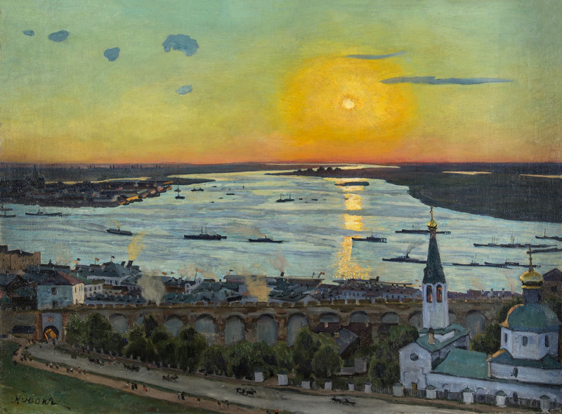 Закат на Волге, 1911.jpg