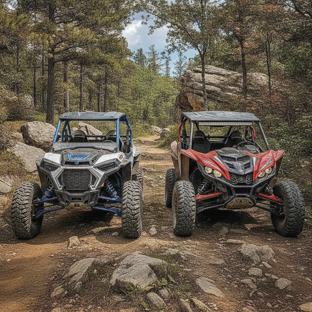 Сравнение Side-by-Side (UTV) - Polaris RZR против Yamaha YXZ
