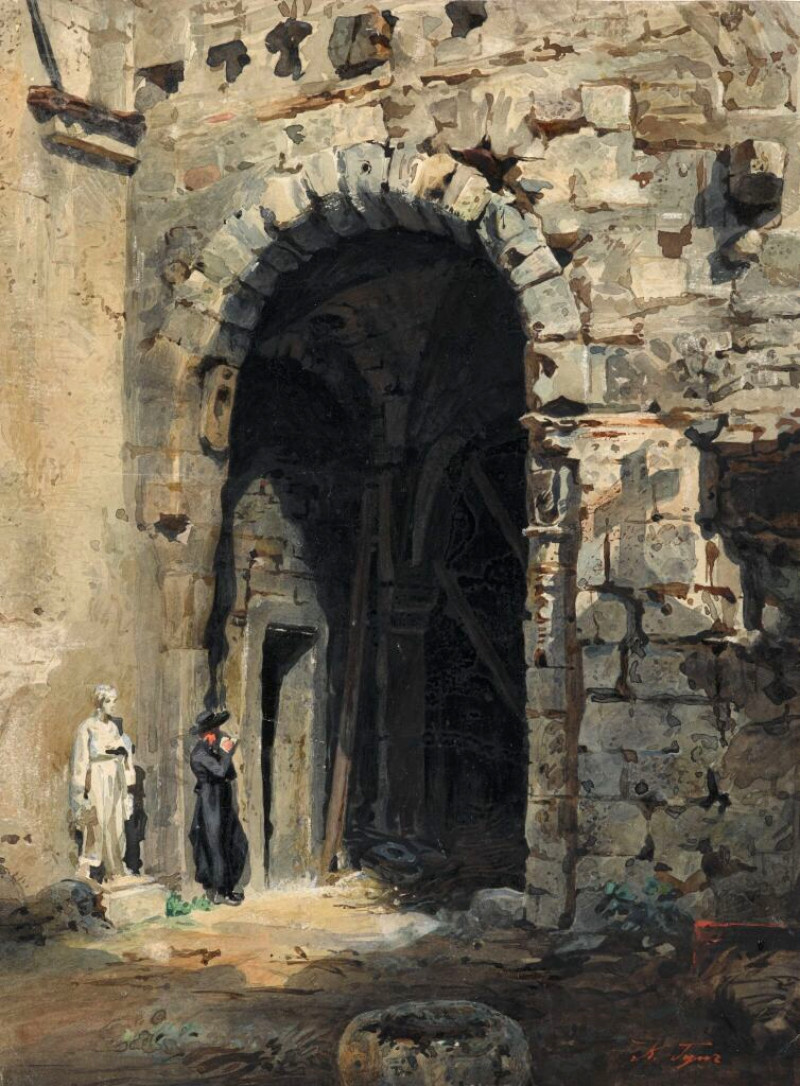 В католическом монастыре 1870.jpg