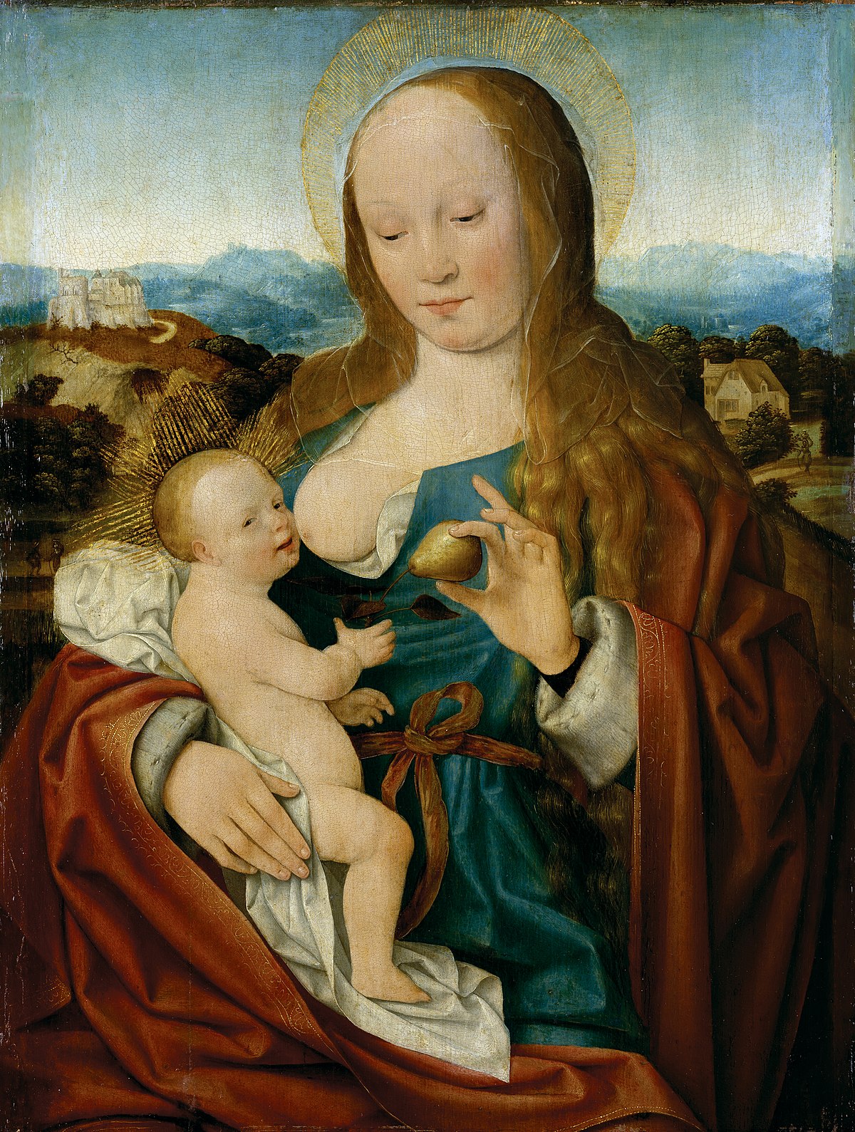 32 Joos_van_Cleve_-_Madonna_en_kind_met_een_peer_-_2091_-_St?del_Museum.jpg